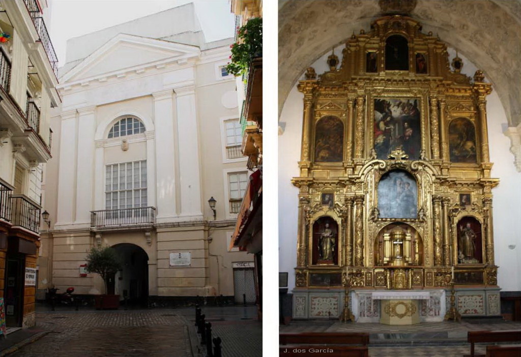 Fachada y retablo de la Capilla del Pópulo-Euskádiz