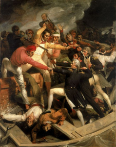 Combate de Nelson con una lancha española en Cádiz en 1797